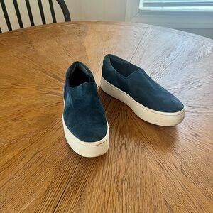 Vince | Navy Suede Blair Sneakers